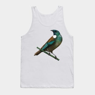 Tui NZ native bird painting Tank Top